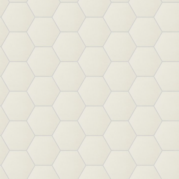 Daltile Bee Hive Medley White, Hexagon, Matte